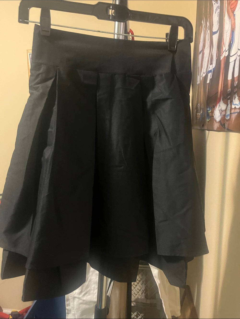 Black Pleated Skirt - Women's